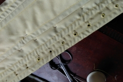 making the eyelets